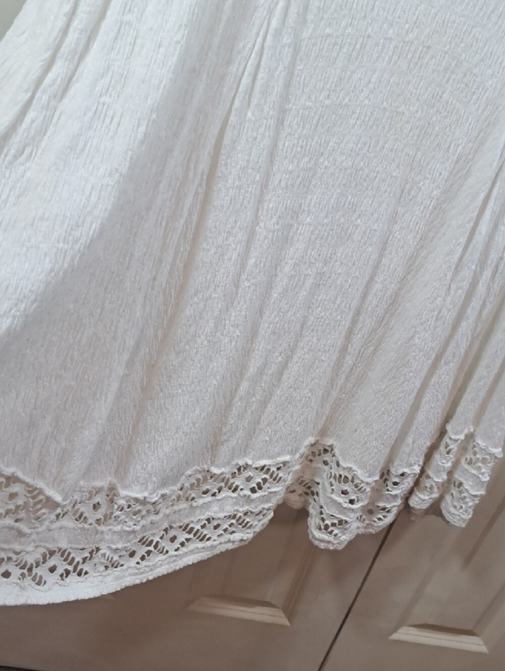 Free People White Crochet Midi Dress - Picture 4 of 8